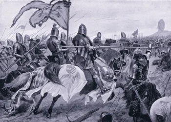 Die Schlacht von Crecy 1346 n. Chr.